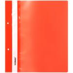Папка-скоросшиватель Norma с перфорацией и прозрачным верхом красная А5