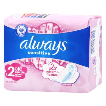 Always Ultra Sensitive Long Sanitary Pads 10pcs - buy, prices for NOVUS - photo 2