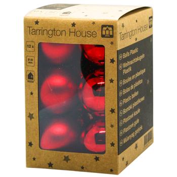 Tarrington House Red Christmas Tree Ball 5cm 12pcs
