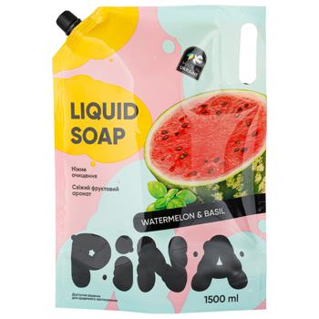 Мыло жидкое Pina Watermelon&Basil 1500мл - купить, цены на Таврия В - фото 1