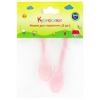 Kurnosyki Spoons for Feeding 2pcs - buy, prices for Auchan - photo 1