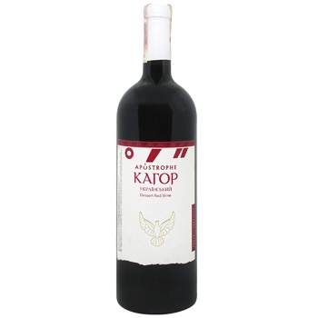 Apostrophe Ukrainian Cahor Red Dessert Wine 16% 0.75l - buy, prices for ULTRAMARKET - photo 1