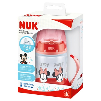 Nuk Disney Mikki Plastic Bottle with Silicone Nozzle 150ml - buy, prices for - photo 3