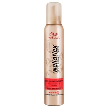 Wella Shockwaves Ultra Strong Hot Styling For Hair Mousse 200ml - buy, prices for METRO - photo 1