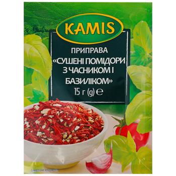 Kamis Dried Tomatoes with Garlic and Basil Seasoning 15g - buy, prices for COSMOS - photo 1