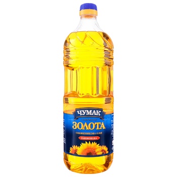 Chumak Zolota Refined Sunflower Oil 2l - buy, prices for MegaMarket - photo 1