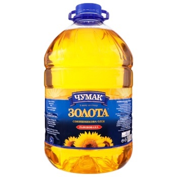 Chumak Zolota Refined Sunflower Oil 5l - buy, prices for NOVUS - photo 1