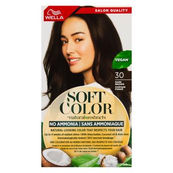 Wella Soft Color Dark Brown Hair Dye 30 - buy, prices for ULTRAMARKET - photo 2