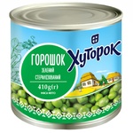 Горошок Хуторок зелений 410г
