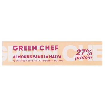 Green Chef Almond&Vanilla Halva Protein Bar with Almonds and Vanilla 45g - buy, prices for Grono - photo 1