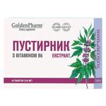 Golden Pharm Motherwort Dietary Supplement Extract with Vitamin B6 50 tablets