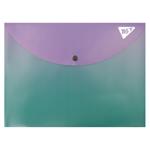 Yes Fusion Envelope Folder with Snap Button А4 Violet-Green