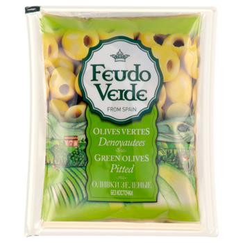 Feudo Verde Pitted Green Olives 170g - buy, prices for MasterZoo - photo 1