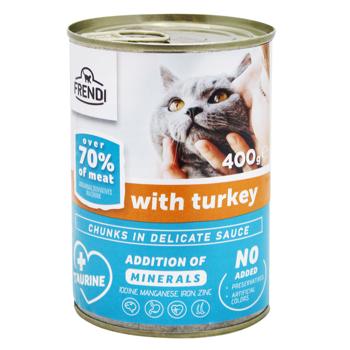 Frendi Wet Food with Turkey for Adult Cats 400g - buy, prices for - photo 1