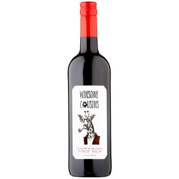 Winsome Cousins Pinot Noir Red Semidry Wine 13% 0.75l - buy, prices for WINETIME - photo 1