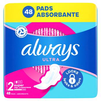 Always Ultra Super Hygienic Pads 48pcs - buy, prices for - photo 12