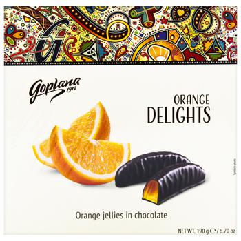 Goplana Chewy Marmalade with Orange Flavor in Chocolate 190g - buy, prices for Vostorg - photo 3