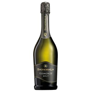 Вино игристое DuchessaLia Piemonte DOC Brut белое брют 12% 0,75л - купить, цены на Чудо Маркет - фото 1