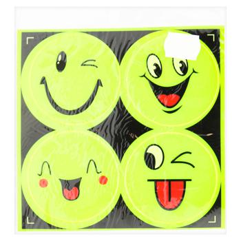 Smiley Reflective Stickers 14x14cm - buy, prices for ULTRAMARKET - photo 2