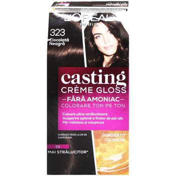Фарба для волосся L'oreal Paris Casting Creme Gloss 323 Чорний шоколад без аміаку - купити, ціни на MasterZoo - фото 3