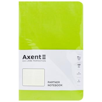 Axent Partner Soft Green Checkered Notebook A5 96 sheets - buy, prices for METRO - photo 1