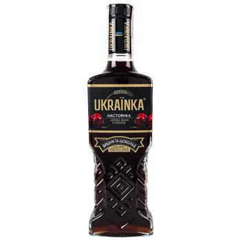 Ukraїnka Cherry and Chocolate Liqueur 28% 0.5l - buy, prices for Chudo Market - photo 1