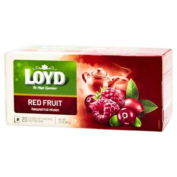 Чай фруктовий Loyd Червоні фрукти 2г*20шт