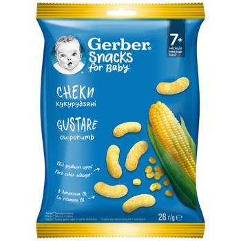 Палочки кукурузные Gerber 28г - купить, цены на - фото 1