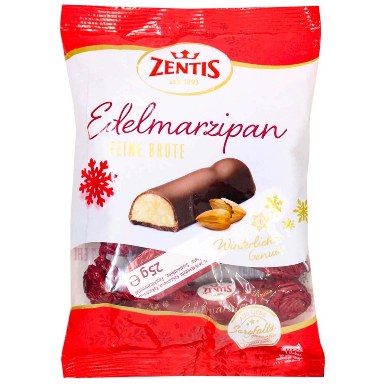 

Марципаны Zentis Feine Brote 100г