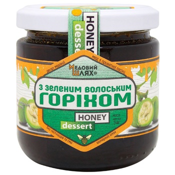 Medovyy Shlyakh Honey With Green Walnuts 240g - buy, prices for Auchan - photo 1