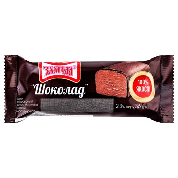 Zlagoda Chocolate Glazed Curd 23% 36g - buy, prices for METRO - photo 1