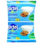 Молоко Лактель ультрапастеризоване з вітаміном Д 2.5% 900г