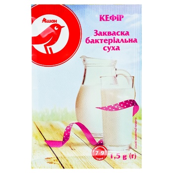 Закваска бактериальная Ашан Кефир 1.5г - купить, цены на Auchan - фото 1