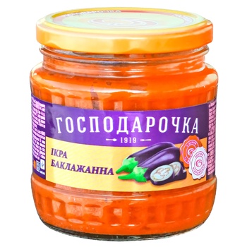 Ікра Господарочка Баклажанна 445г - купити, ціни на Чудо Маркет - фото 1