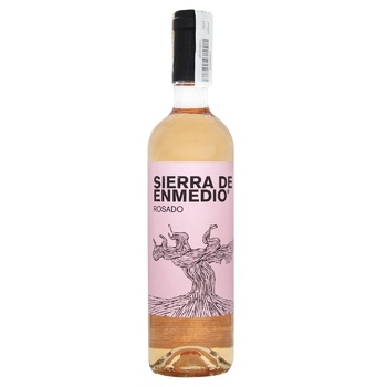 Sierra de Enmedio Rosado Rose Dry Wine 12.5% 0.75l - buy, prices for Za Raz - photo 1