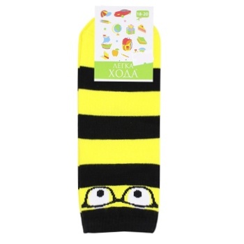 Lehka Khoda Black And Yellow Children's Socks 18-20s - buy, prices for MegaMarket - photo 1