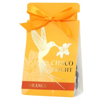 Драже Choco Bright Orange цукат апельсина в черном шоколаде 60г - купить, цены на КОСМОС - фото 1