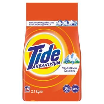 Стиральный порошок Tide Аква-пудра Альпийская свежесть автомат 2,1кг - купить, цены на МегаМаркет - фото 3