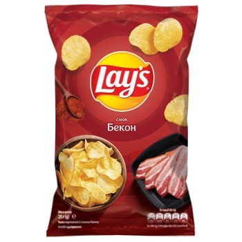 Lay's Bacon Flavored Potato Chips 25g - buy, prices for METRO - photo 1