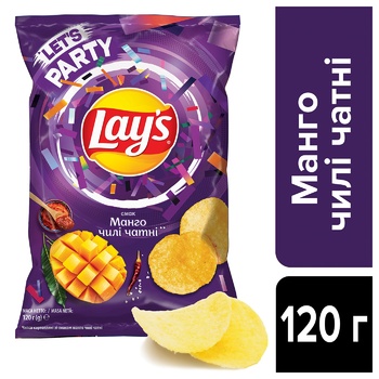 Lay's Mango Chili Chutney Chips 120g - buy, prices for - photo 2