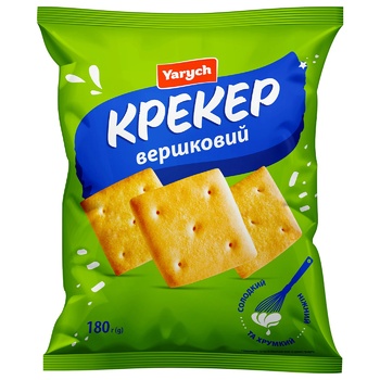 Крекер Yarych Вершковий 180г - купити, ціни на Ашан - фото 1