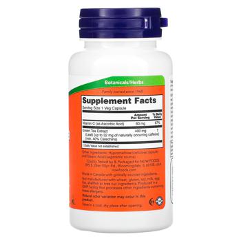 Now Foods Green Tea Extract 400mg 100 capsules - buy, prices for Biotus - photo 2