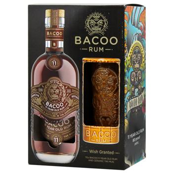 Ром Bacoo 11 YO 40% 0,7л +келих