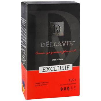 Dellavie Exclusif coffee ground 250g - buy, prices for Epicentr FOOD - photo 1