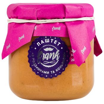 Паштет Frank з родзинками та коньяком 200г - купити, ціни на Grono - фото 3