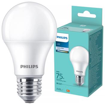 Лампа Philips LED 4000К 75W 1055lm E27 - купить, цены на КОСМОС - фото 1