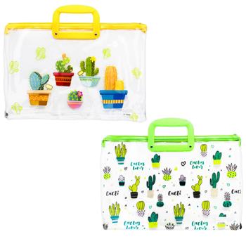 VGR Cactus Zippered Briefcase 28*39cm VR22411 in Assortment