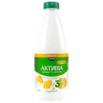 Біфідойогурт Активіа ананас 1,5% 800г