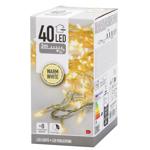 Koopman Outdoor Electric Garland 40 LED 6m Warm White