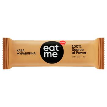 Eat Me Coffee-Cranberry Cereal Bar 40g - buy, prices for NOVUS - photo 1